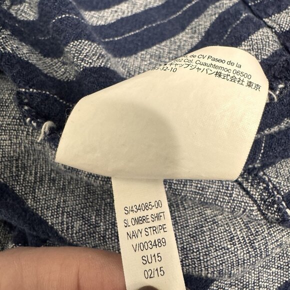 Old Navy Tank Top Dress L Shift Linen Blend Blue Pockets Boho Festival Hippie - Picture 10 of 11